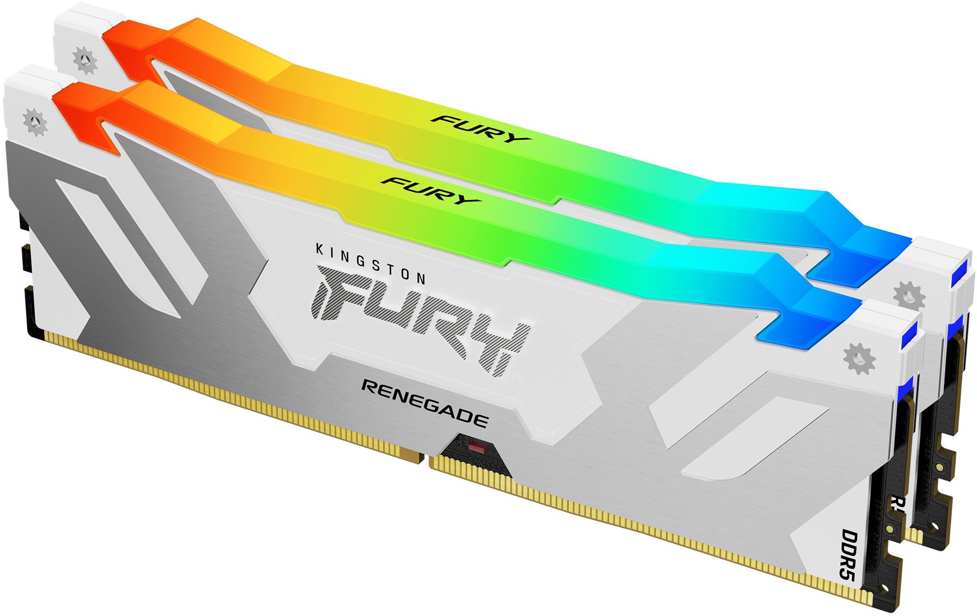 RAM memória Kingston FURY 64GB KIT DDR5 6000MHz CL32 Renegade White RGB XMP